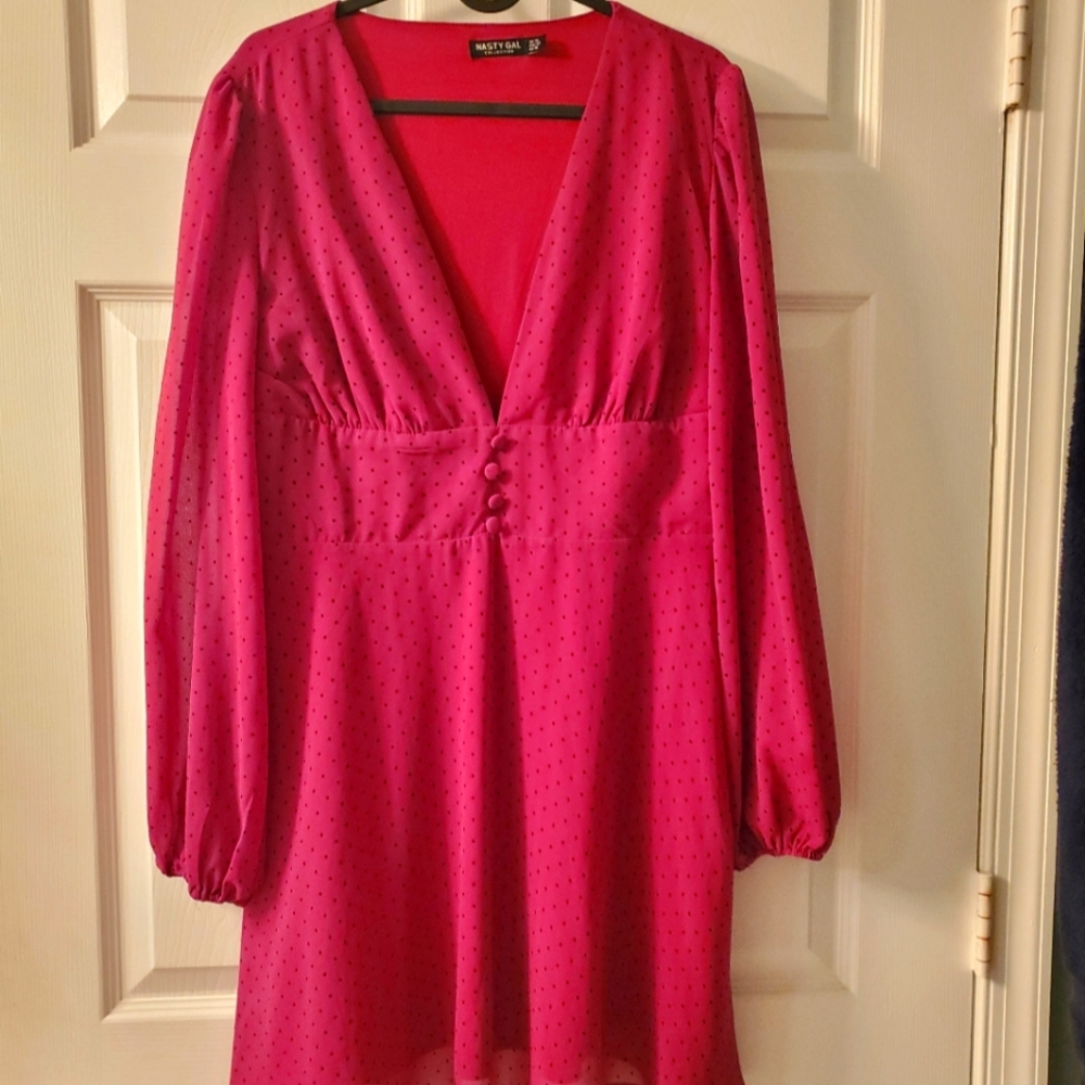 Nasty Gal Pink Dress (Size: 10)